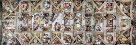 Puzzel - The Sistine Chapel Ceiling - Michelangelo Panorama