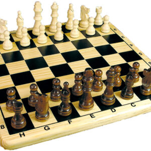 Houten schaakspel classique