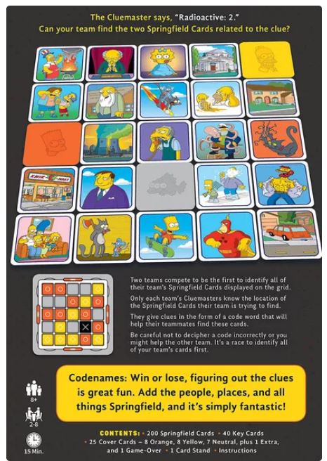 Codenames - The Simpsons - The Playground