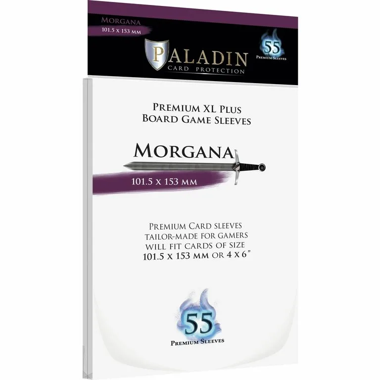 Paladin Sleeves - Morgana Premium XL PLUS 101.5x153mm (55 Sleeves)