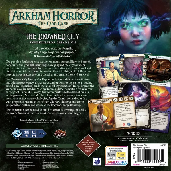 Arkham Horror: The Card Game – The Drowned City: Investigator Expansion