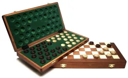 Damcassette Mahonie/Essen 39x19.5 cm