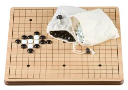 Go-Spel 36 cm. MDF bord/stenen flats glas