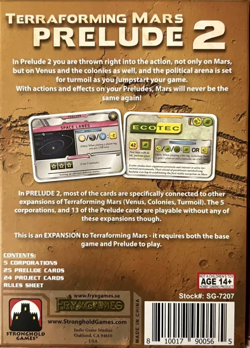Terraforming Mars: Prelude 2