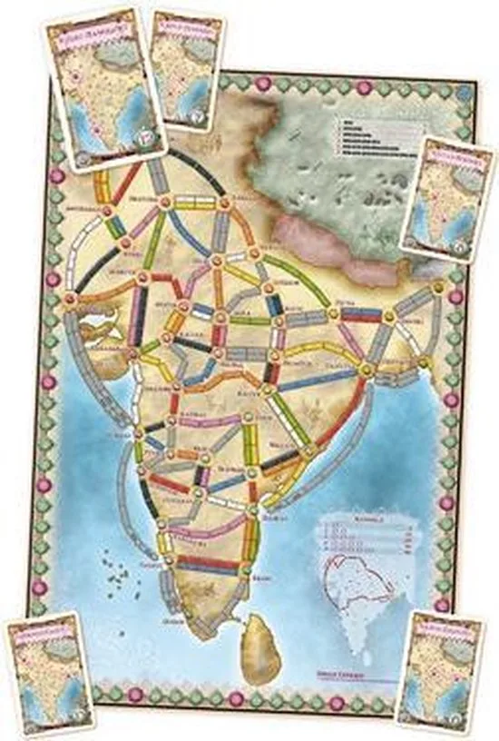Ticket to Ride - India/Zwitserland